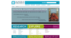 Desktop Screenshot of historyofparliamentonline.org